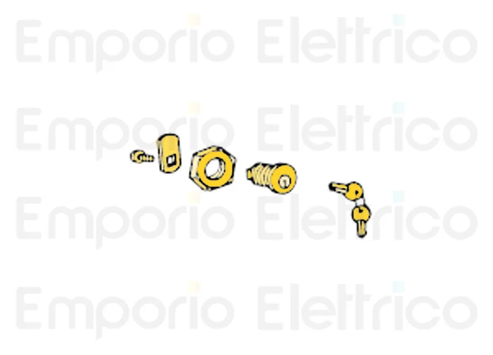 fadini spare part complete lock with keys for geco 9 20338