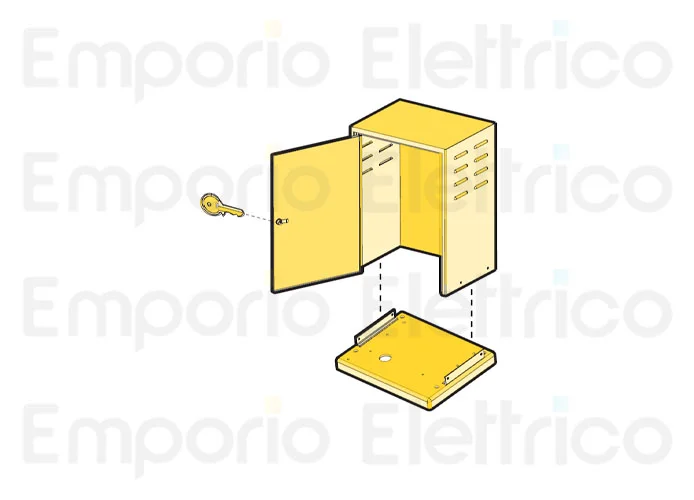 fadini ricambio gambale cofano fibo 300 con serratura e basamento 30053