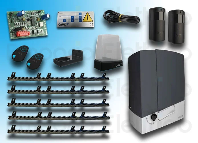 came automation kit bxv plus 801ms-0580+5 mt nylon rack emp8k01ms-057crem5