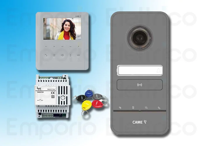 came bpt single-family video intercom kit x1 kit video plx wifi + lhs 8k40cf-033