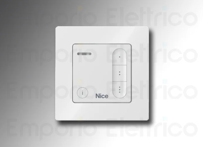 nice two-way wall transmitter, 3 channels, white domi3wc