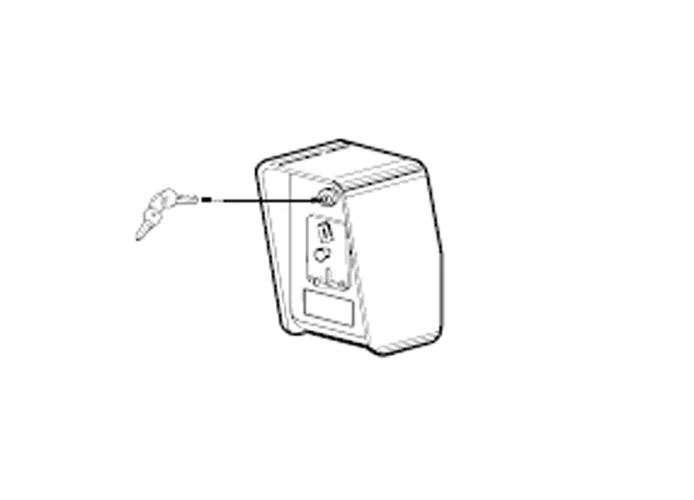 fadini Ersatzteil des Kopfes mit Münzprüfer, Tür und Schlüsseln ral 2002 203318