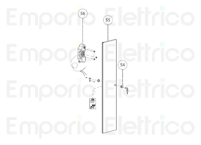 fadini Ersatzteil der Tür für barri 88 88855