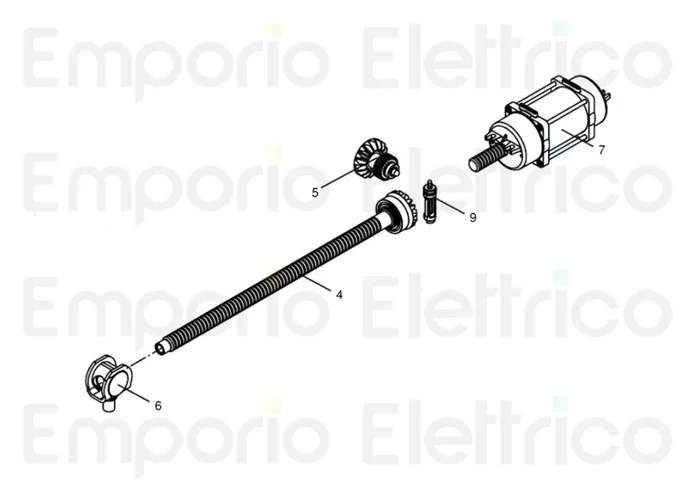 beninca Ersatzteil des Motors bob21m/3-30m/e per bob 9686768