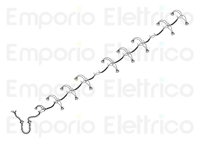 fadini Ersatzteil des elektrischen Kabels mit Anschlussstücke und Kabelverschraubung mit 17 LED-Strahlern 97353
