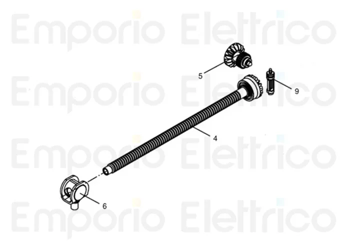 beninca ricambio ingranaggio sblocco assemblato per bob.dk per bob2124.dk 968602941