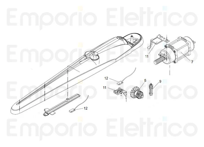 beninca ricambio finecorsa reed mk4 x bob 24v per bob24 9686884