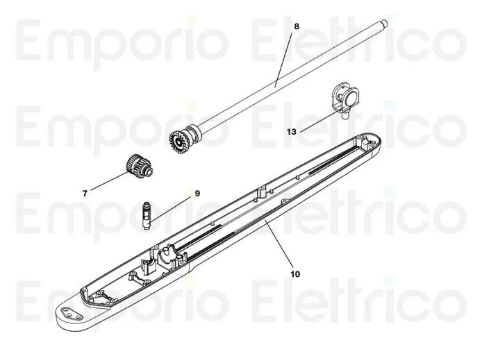 beninca ricambio perno sblocco + or x bob5 per bob5024 9686638
