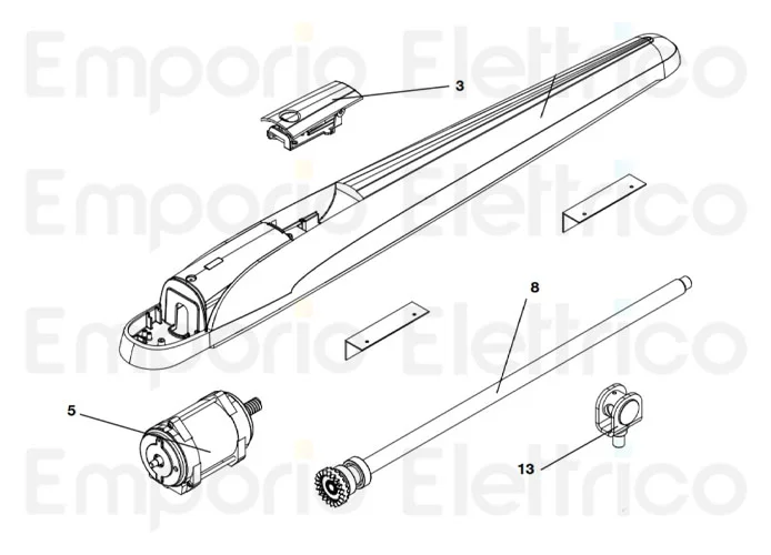 beninca ricambio motore 24 v dc x bob524 per bob5024 9686643