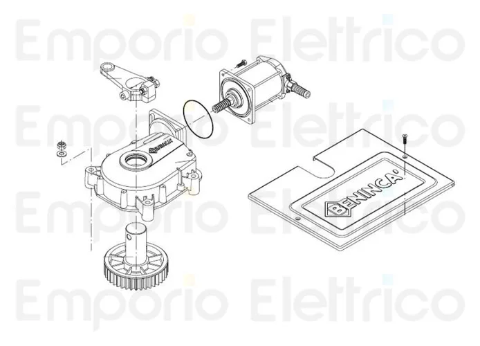 beninca ricambio motore 24v x du.it24nve 9686646