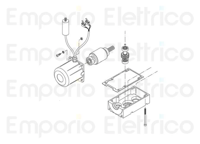 beninca ricambio calotta motore 1400 x du.45e/r 9686131