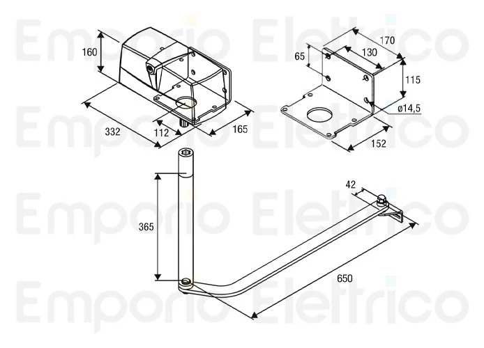 beninca pagina ricambi per motore pr.45e24