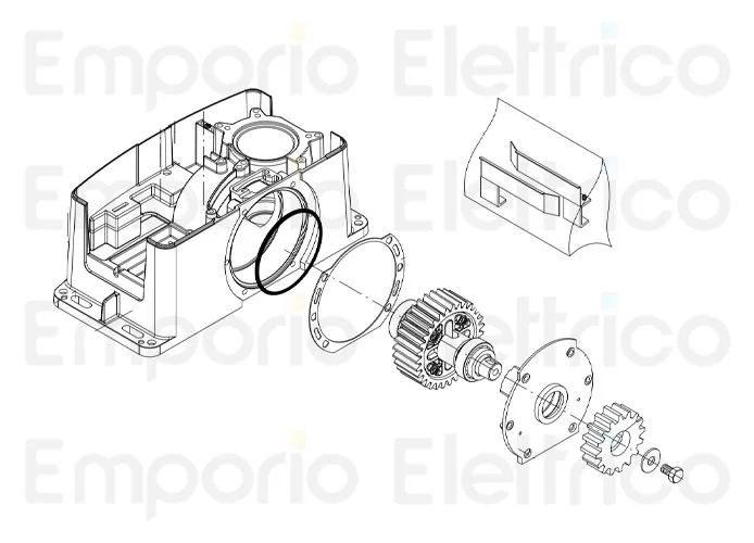 beninca ricambio anello or x bull 424/624-5m/8m 9686421