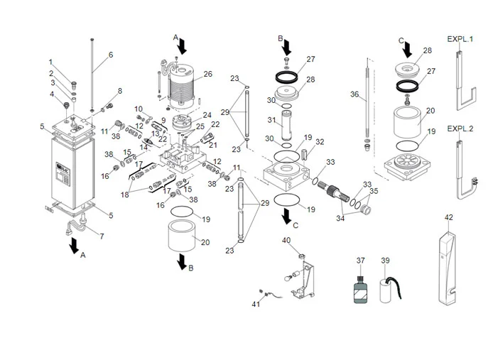faac pagina ricambi per motore 595 S