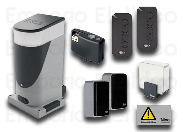 nice kit automazione cancelli scorrevoli slight kit bd slh400bdkce