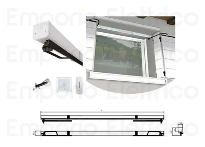 came kit automazione due ante a pannello singolo voilà 24v 001uv01 uv01