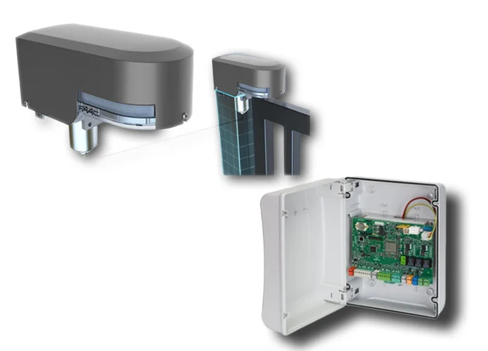 faac kit attuatore elettromeccanico 24v 104250 per cancelli a battente s2500ik