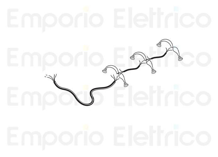 fadini Ersatzteil des elektrischen Kabels mit 4 LED-Strahlern für bayt 980 97377