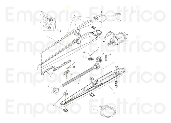 beninca Seite Ersatzteile des bob24 Motors