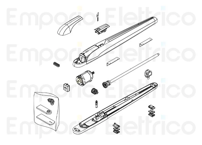 beninca Ersatzteil der lackierten unteren Abdeckung bob50 dark für bob50me.dk 968600695