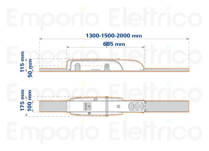 genius motoréducteur irréversible euro breeze 06 lent sb/sx 230v (ex 6120046) 6120057