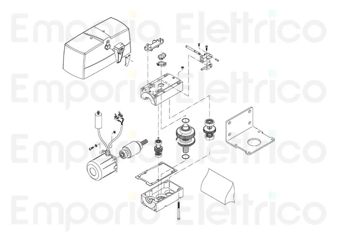 beninca Ersatzteil der Abdeckung des Motors 1400 für du.45e/r 9686131