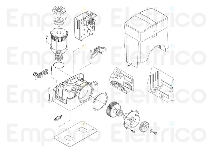 beninca Ersatzteil des magnetischen Endschalters für bull 9688102