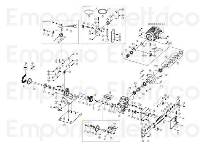 fadini Ersatzteil der vertikalen Basis mod. 200/14 für mec 200 200167