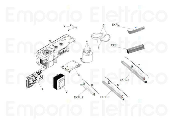 faac Ersatzteil der Platine i/o 950n2 63003257