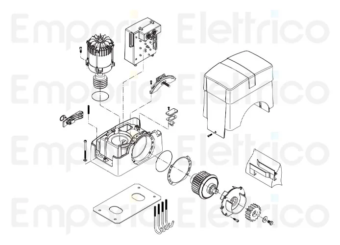 beninca Seite Ersatzteile des bull20m Motors