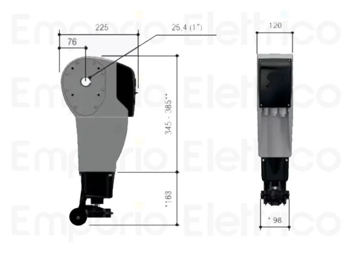 came Antrieb für Schiebe- und Sektionaltore cbx 230v c-bxk 001c-bxk