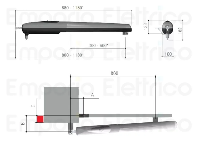 came 2 x Antrieb axo 24v 001ax3024 ax3024