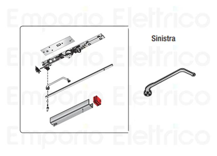 came Automation Kit für sx Flügeltor mit Einzelplatte voilà 24v 001uv04 uv04