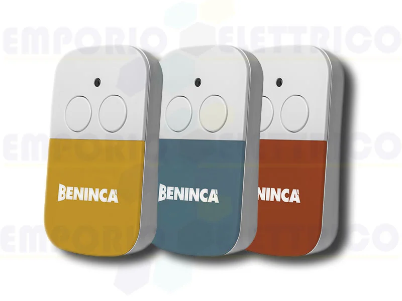beninca Handsender mit 2 Kanälen Rolling Code 433 mhz happy.2va 9863202